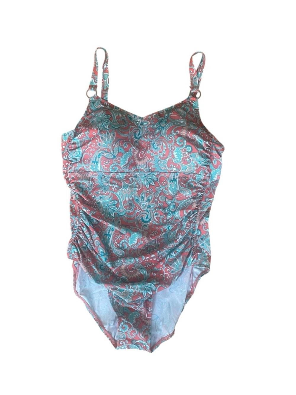 Bridgehampton Isaac Mizrahi Live - Size 16 - Paisley One Piece Swimsuit - NWT